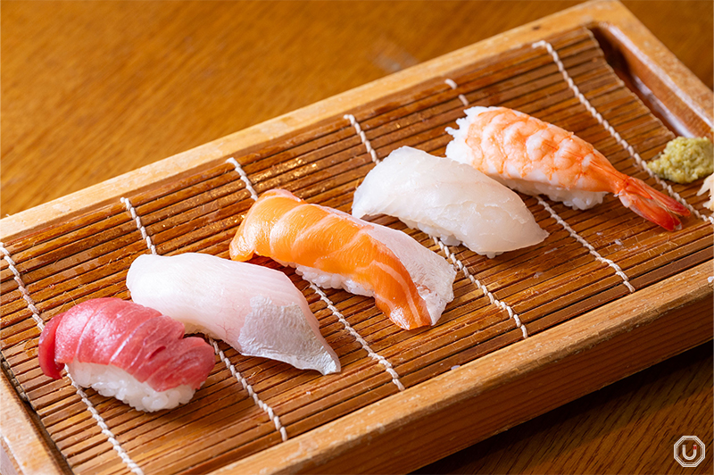 Sushi types vary based on current fish stock