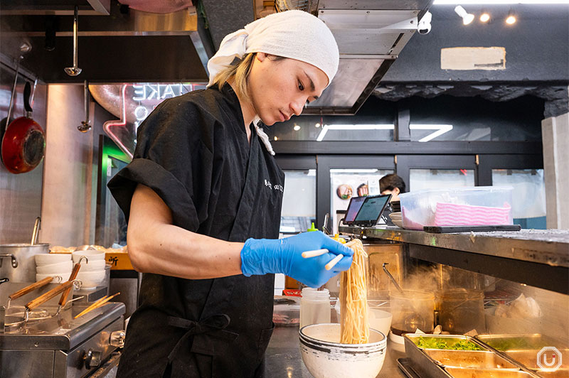 Photo of preparing Ramen with special toppings
