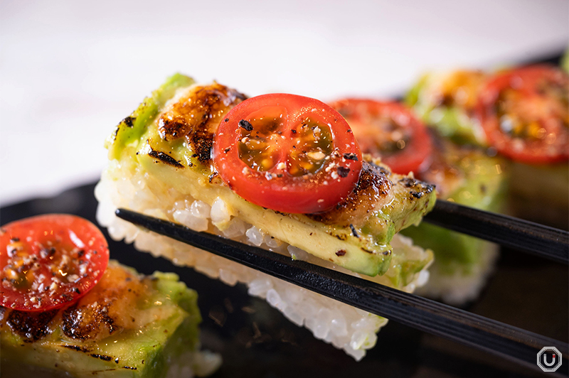 『アボカド炙り押し寿司』の写真
