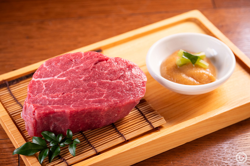 Photo of Specialty Tenderloin Steak (with Foamy Soy Sauce & Wasabi Soy Sauce Pickle)