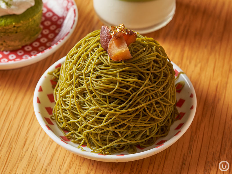 Matcha-flavored Mont Blanc Cake available at Ochobohan