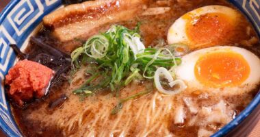 Ramen available at Kyushu Jangara in Akihabara