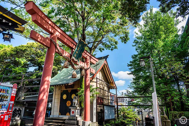 The torii gate at Suga Shrine