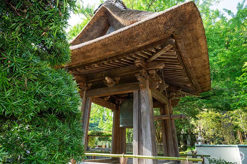 The bell tower at Houkokuji Temple in Kamakura
