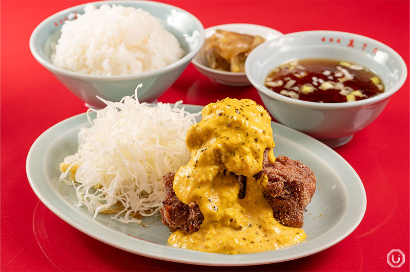 唐揚げ定食（南蛮タルタル）, Kara-age (Tartare sauce) set meal 1,100 JPY (tax included)
