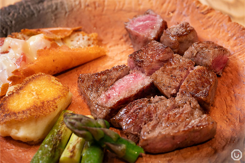 『神戸牛のステーキ』の写真