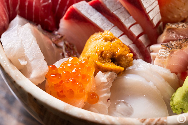 『豪華蟹海鮮丼定食』の写真