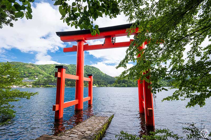 Hakone Shrine's hot photo spot, The Torii Gate of Peace