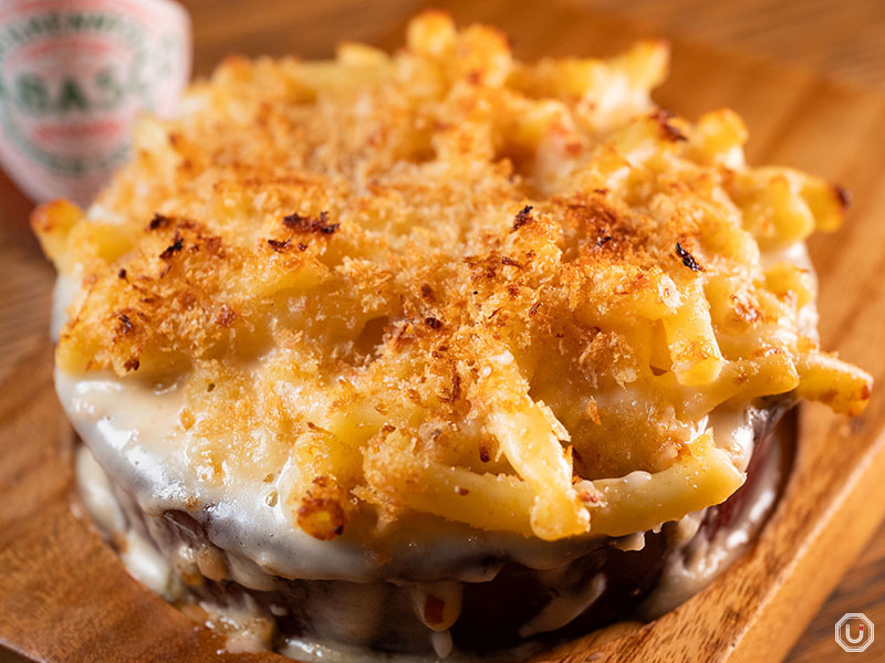Baked macaroni and cheese at THE PUBLIC SIX