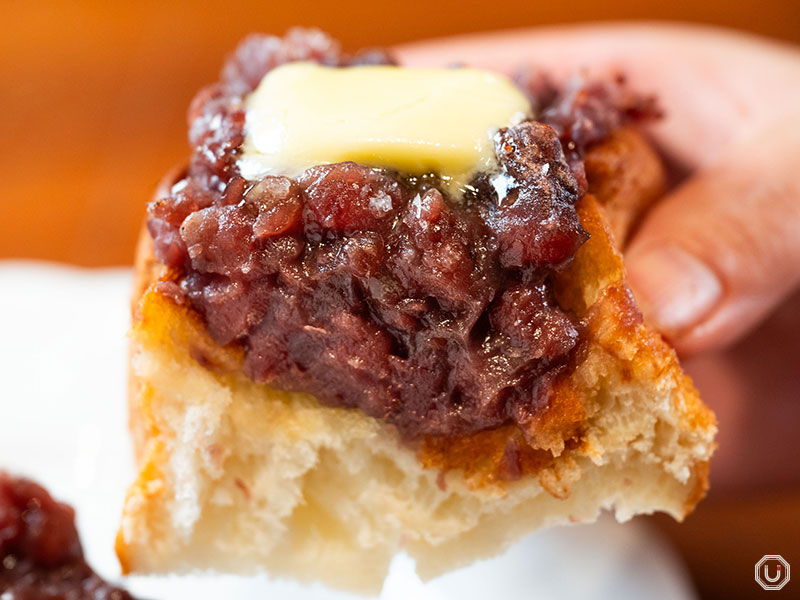 Sweet bean paste (An) butter toast at Parlour Ohashi