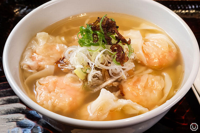 Shrimp Wonton Noodles at Ramen Honma in Akasaka