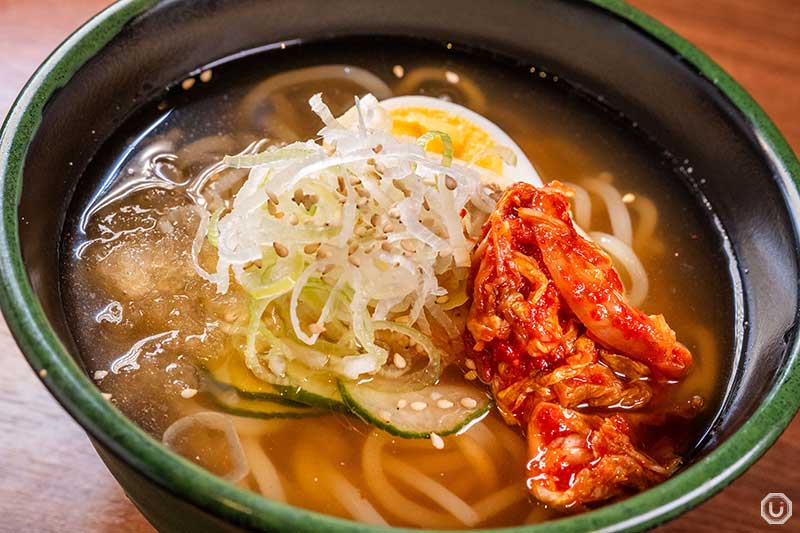 Morioka chilled noodles at at Bouya Horumonkan in Ueno