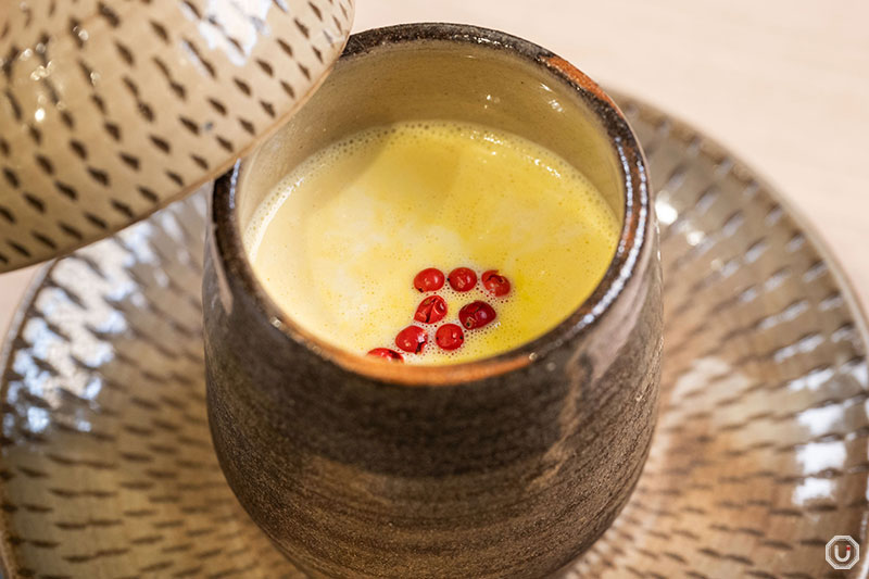 Corn potage at Ikura Shibuya