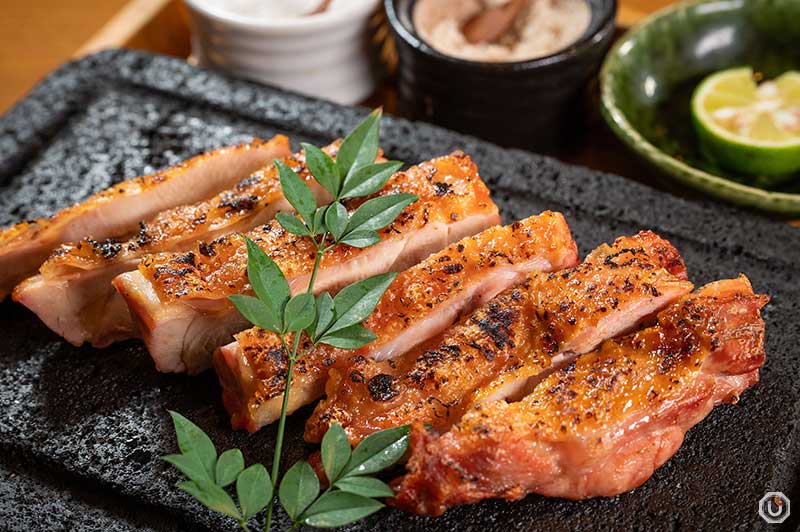 Grilled Hakata Jidori Chicken Thigh at Hakata Jidori Fukuei Kumiai Shibuya