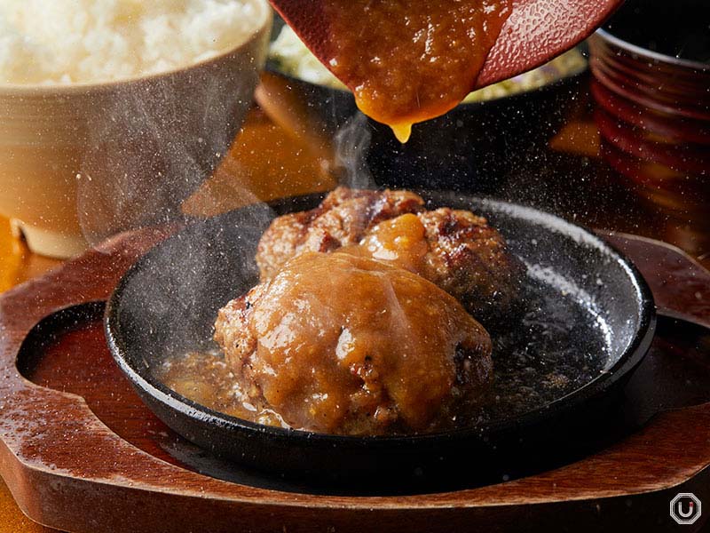 Hamburger Steak at Matsuya Seinikuten in Akihabara