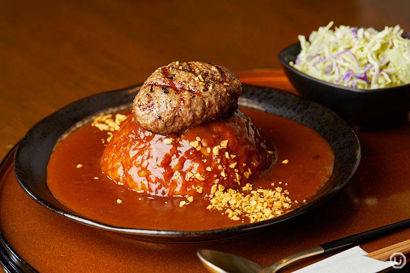 Hamburger Steak Curry at Matsuya Seinikuten in Akihabara