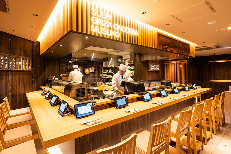 Kaiten Sushi Ginza Onodera MUSUKO SHIBUYA's interior