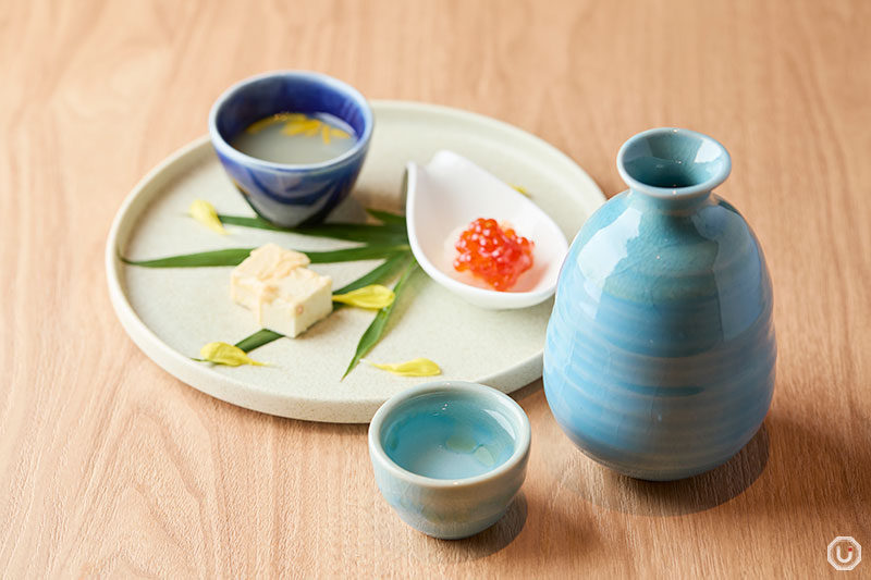 Japanese sake food pairing at Shuzen Honohomare in Shinjuku