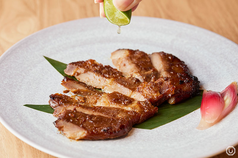 Grilled Miso-Marinated Pork Shoulder at Shuzen Honohomare in Shinjuku