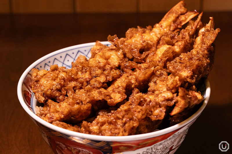 Shrimp tempura bowl at DAIKOKUYA TEMPURA