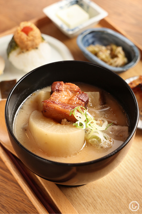 CHUNKY VEGE & PORK TONJIRU SET at MISOJYU in Asakusa