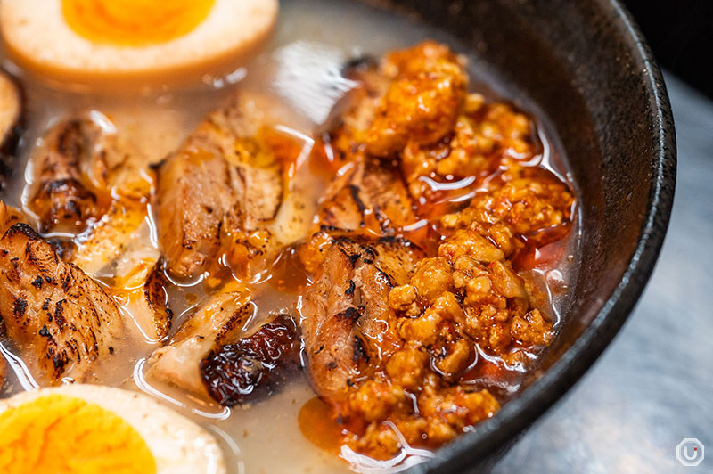 MIX Chicken and Beef（Spicy）ramen at SANKYU HALAL JAPANESE FOOD in Ueno