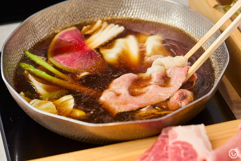 Shabu-Shabu Retasu’s Kobe beef shabu-shabu