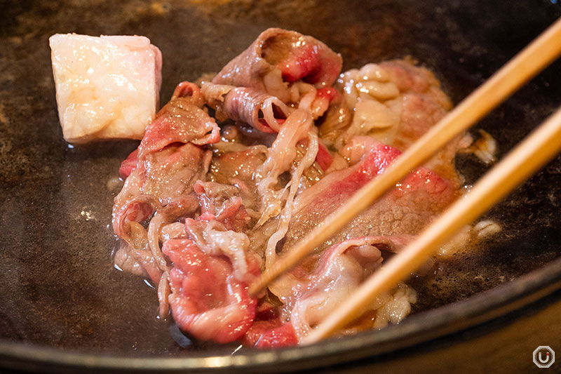 Sukiyaki Set at Hassan in Roppongi