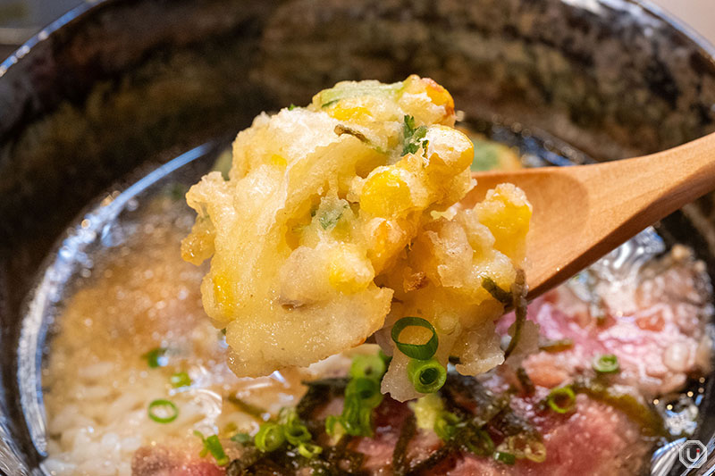 Halal tempura wagyu rice bowl at Tempura Asakusa SAKURA