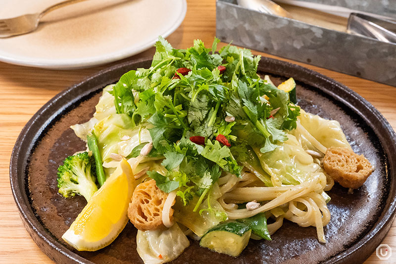 Photo of the Fresh Herbs & Coconut Milk Asian Pad Thai Noodles at Cosme Kitchen Adaptation