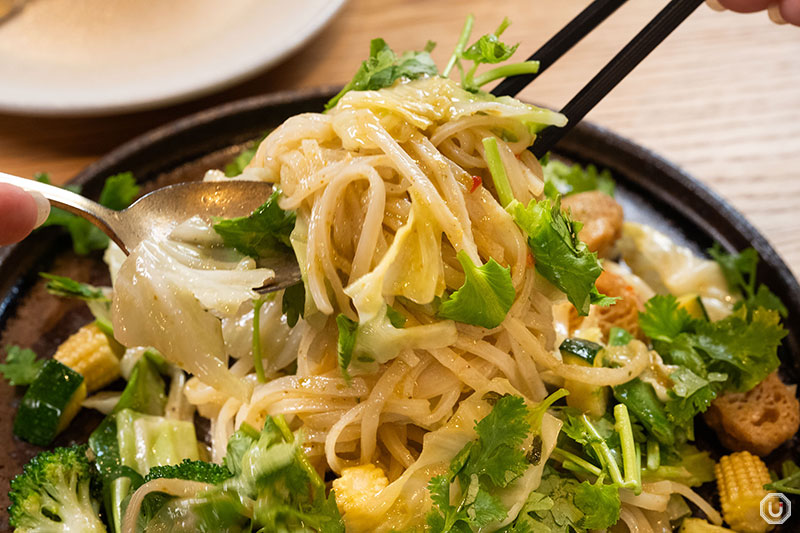 Photo of the Fresh Herbs & Coconut Milk Asian Pad Thai Noodles at Cosme Kitchen Adaptation