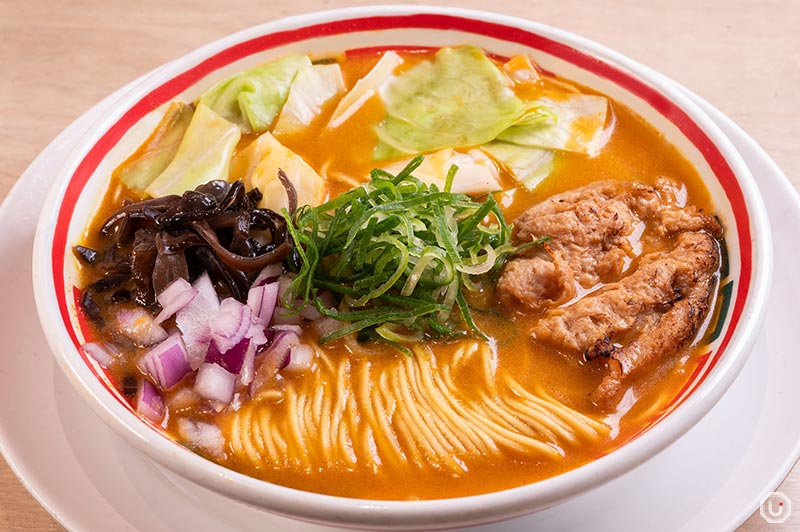 Vegan ramen at Vegan Bistro Jangara in Harajuku