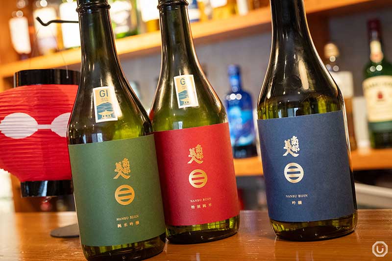 Vegan-certified sake at Vegan Sushi Tokyo in Shibuya