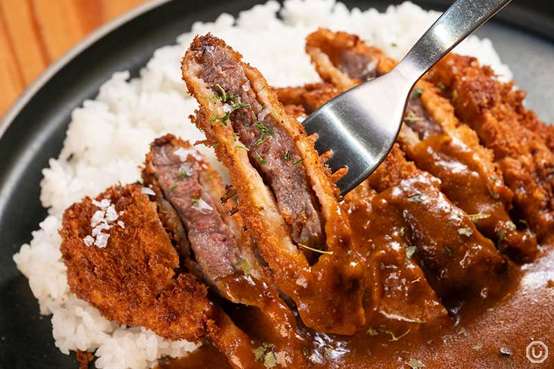 Wagyu beef katsu curry in Nagasaki Toruko Rice Shokudo in Akihabara