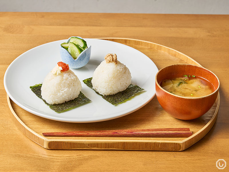 Onigiri Breakfast Set at Onigily Cafe in Nakameguro