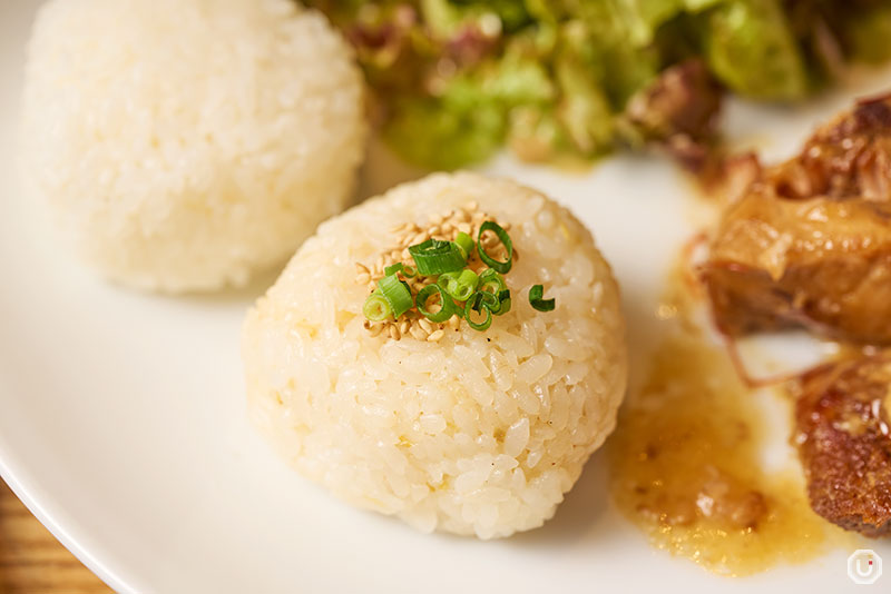 Ginger rice onigiri at Onigily Cafe in Nakameguro