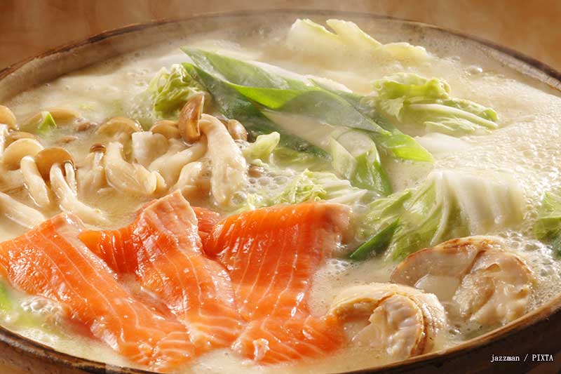 Ishikari Nabe hot pot from Hokkaido