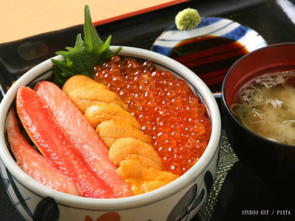 Kaisen don seafood rice bowl from Hokkaido