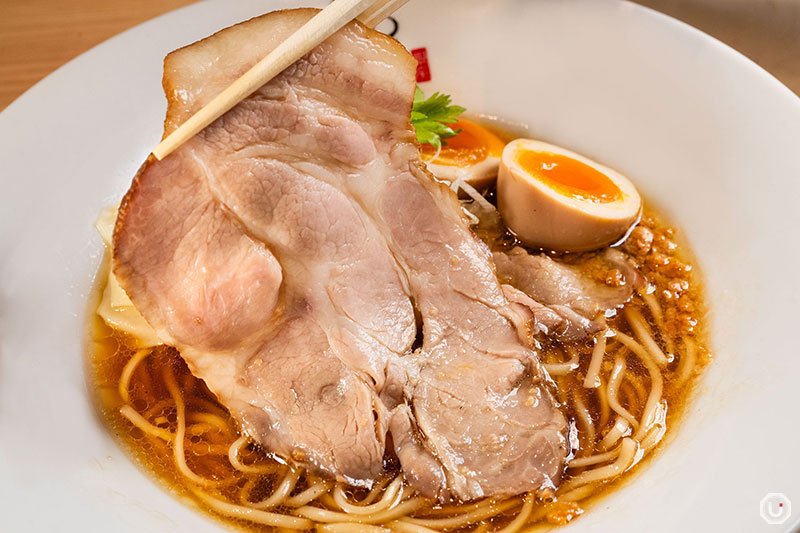 表参道にある麺銀座おのでらの豚チャーシュー