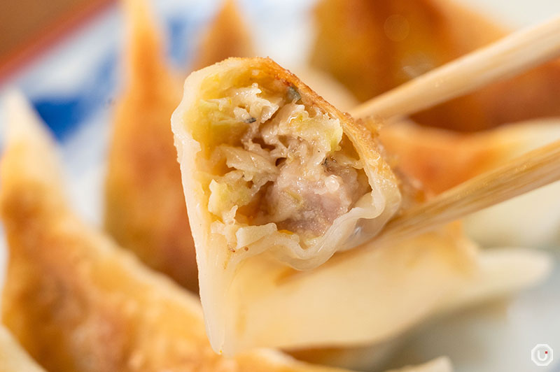 Gyoza dumplings at Kittan Gyoza in Nakameguro