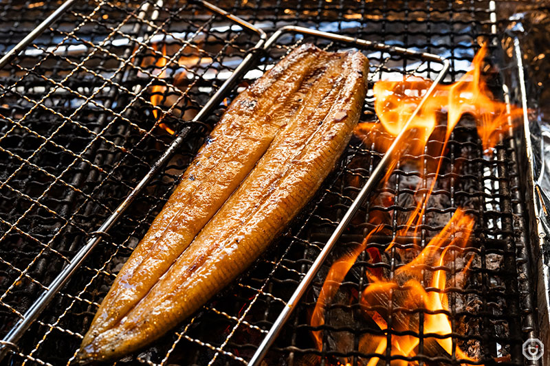 Grilled eel at Makiyaki Unagi kabayaki at Unagi Ginza Onodera HONTEN in Akasaka