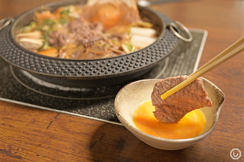 Sukiyaki at Akutoridaikan Nabenoshin in Shibuya