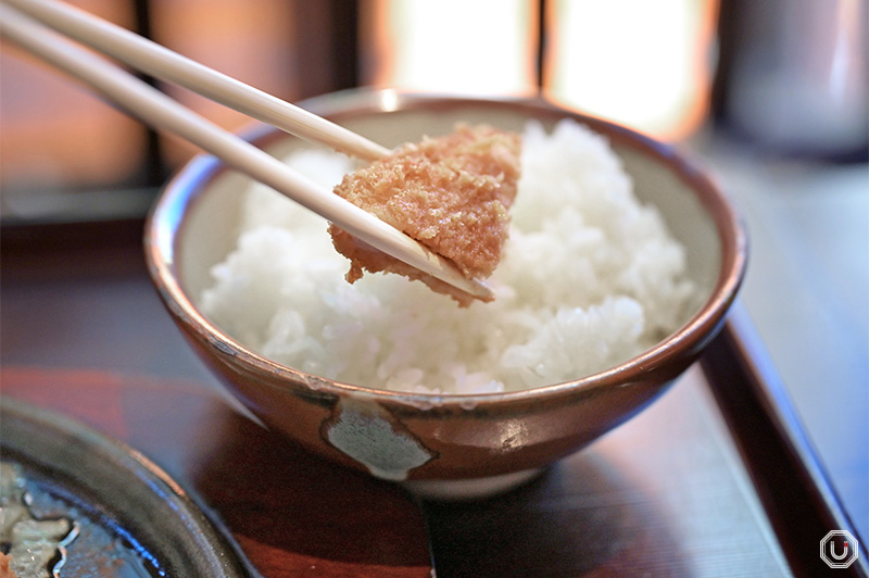 Tonkatsu and rice