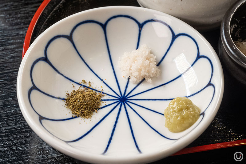 Seasonings at Unagi Kaneichi Higashi Ueno