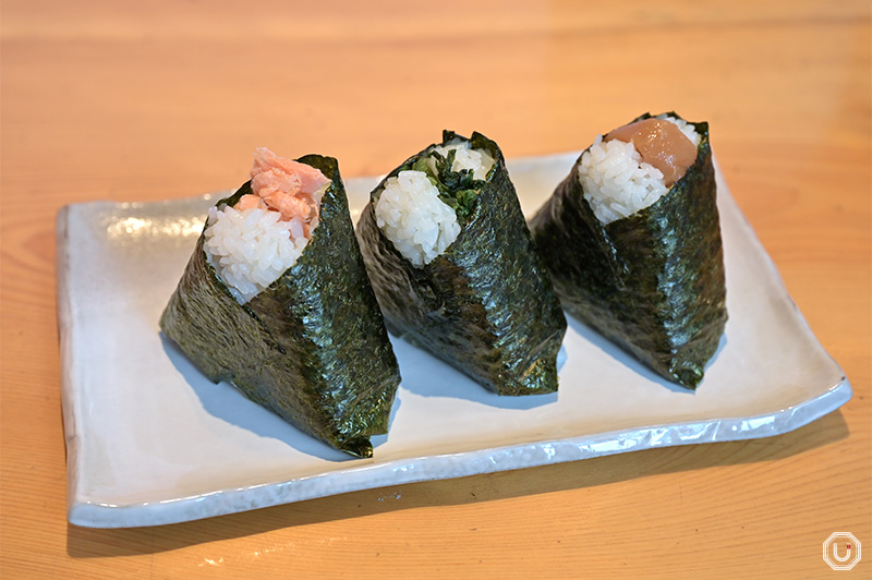 Three onigiri