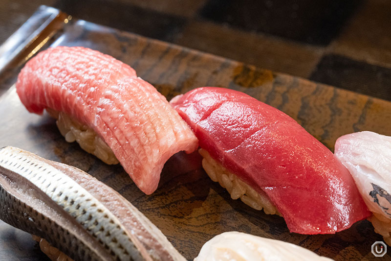 Course sushi at Tempura Ginza Onodera