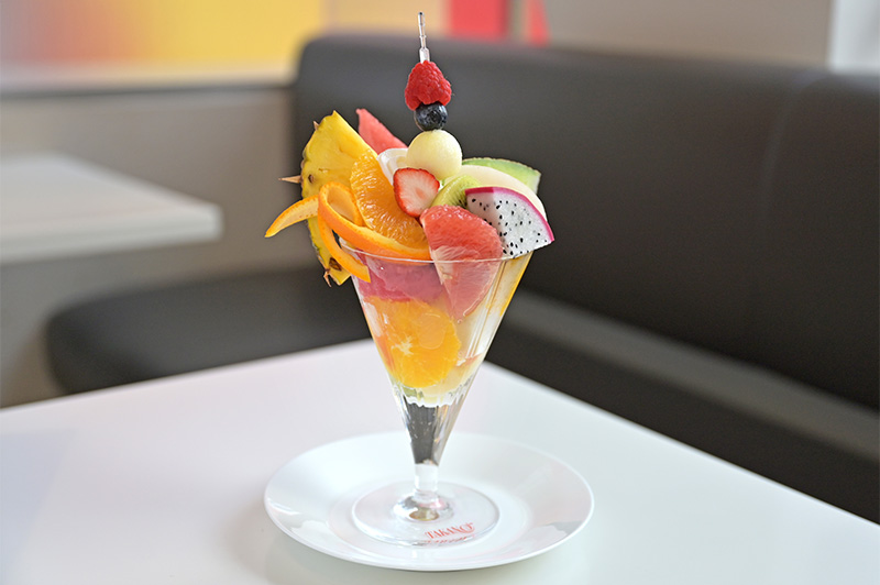 Fruits parfait at Shinjuku Takano