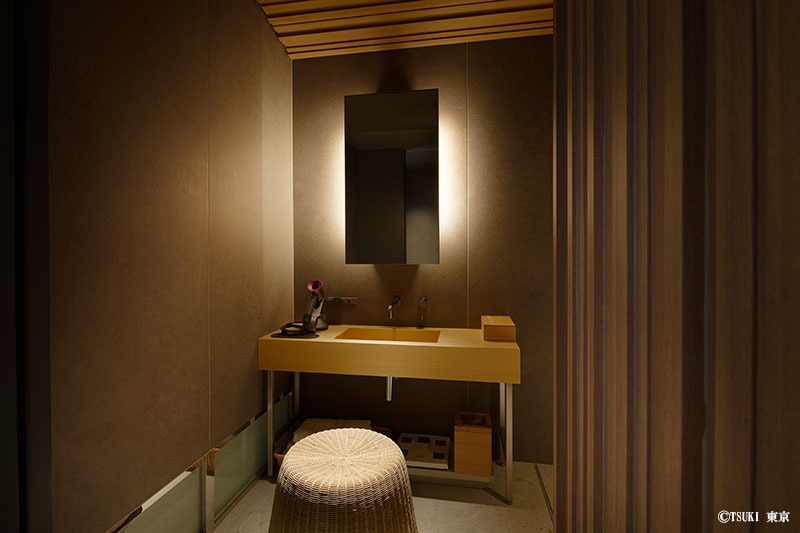 a private bathing room at TSUKI Tokyo