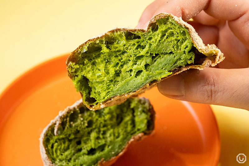 Inside view of an I'm donut ? Matcha donut at I'm donut ? Harajuku