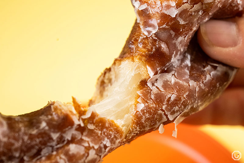 Inside view of the Glazed donut at I'm donut ? Harajuku